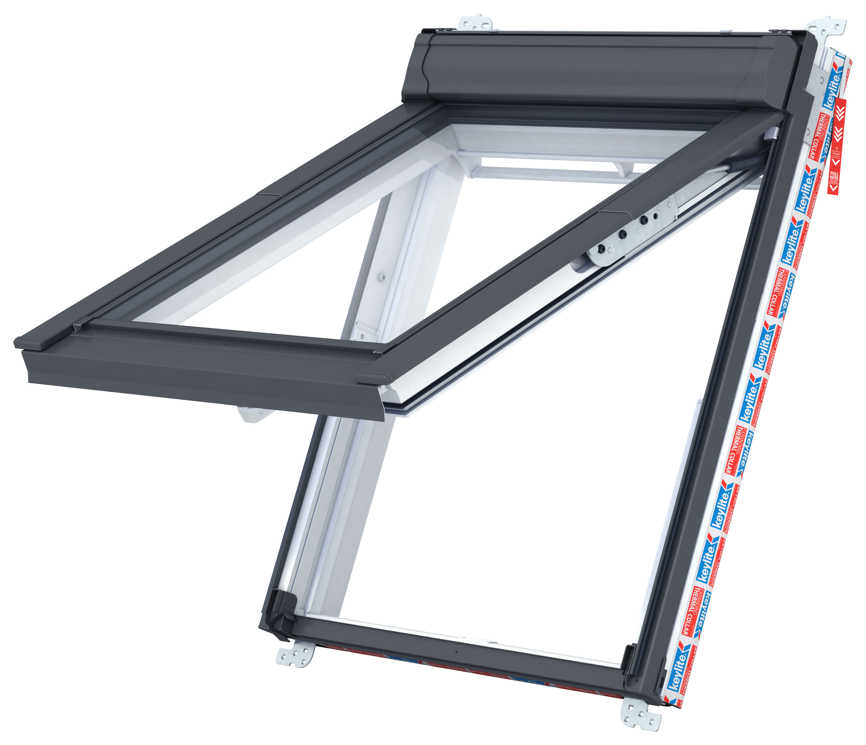 Image of Keylite PFE 04 HT PVC Fire Escape Hi-Therm Roof Window - 780 x 980mm