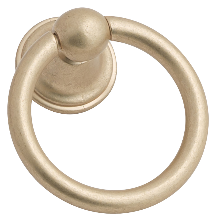 Image of Duarti By Calypso Rosina Brushed Brass Ring Handle - 50mm