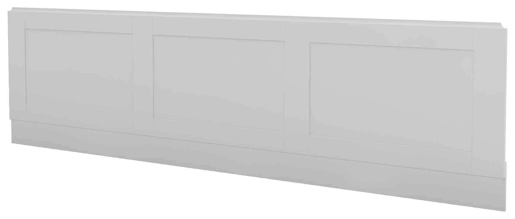 Duarti By Calypso 1800mm Bath Front Panel with Plinth - Matt White