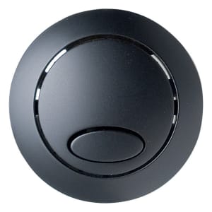 Image of Duarti By Calypso Cistern Round Button For Duarti By Calypso Concealed Cistern - Matt Black