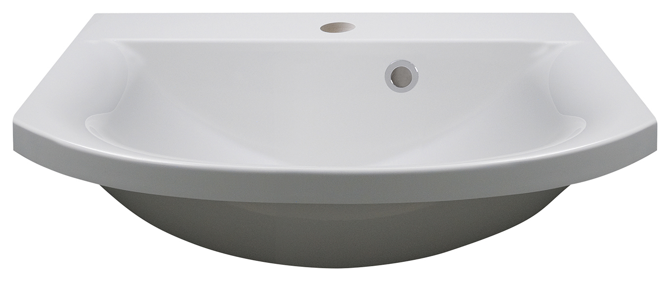 Image of Duarti By Calypso Belmont Semi Recessed Cast Marble Basin - 500mm