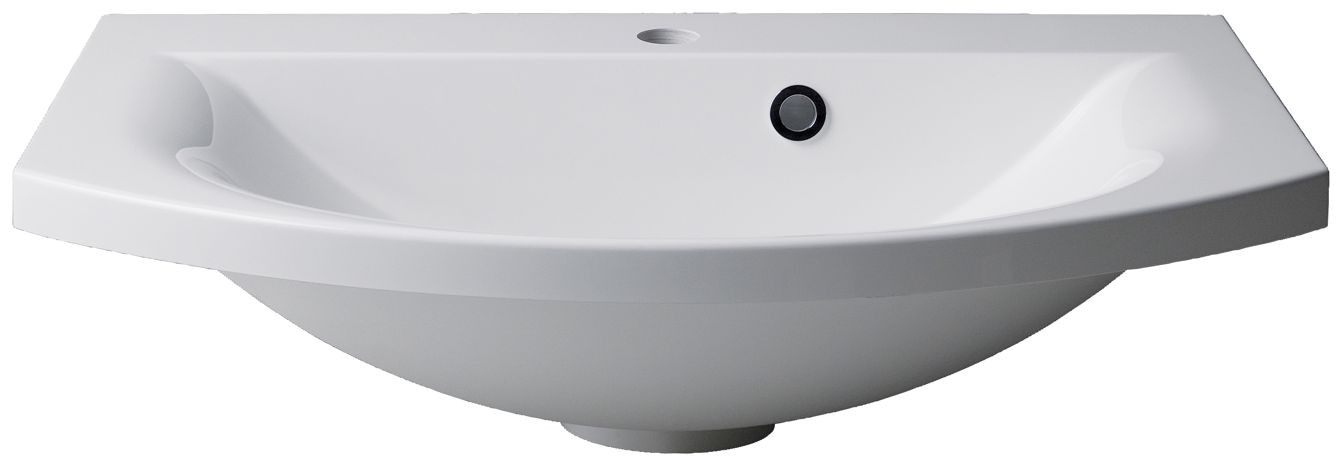 Image of Duarti By Calypso Belmont Semi Recessed Cast Marble Vanity Basin - 644mm
