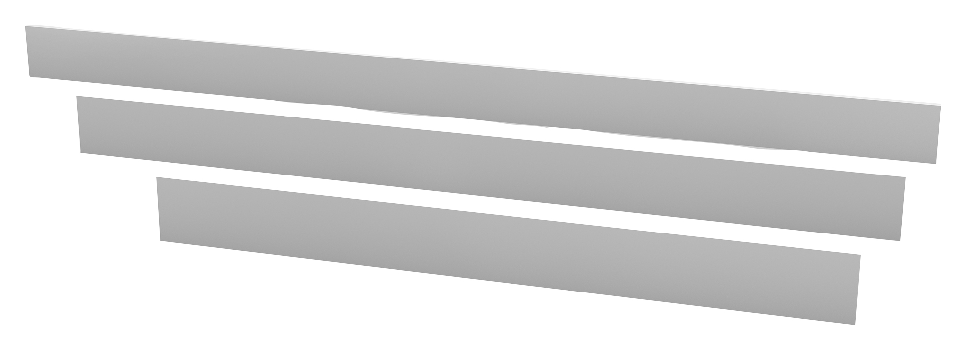 Image of Duarti By Calypso White Varnish Universal Plinth - 2500 x 150mm