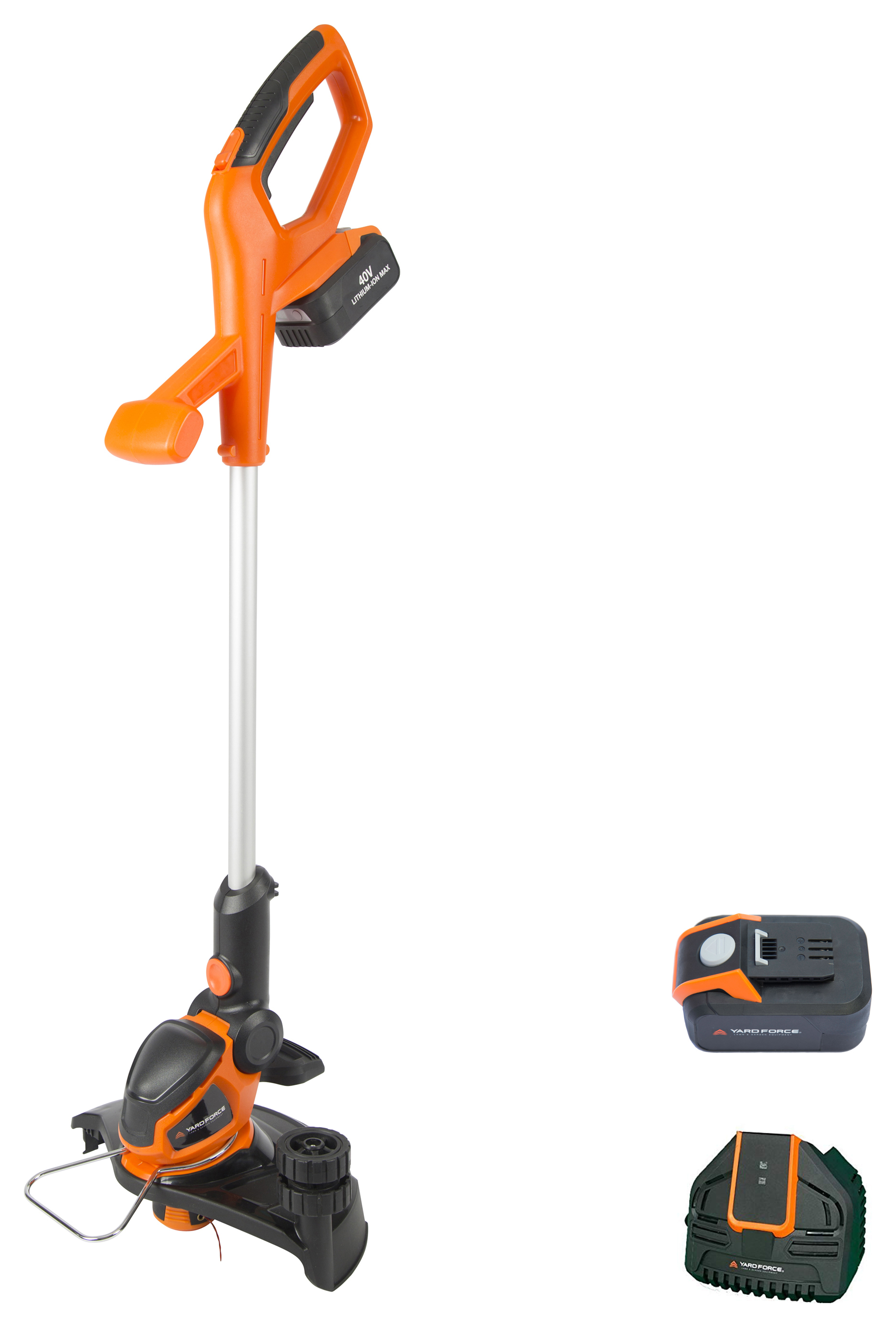 Yard Force LT G30 40V 30cm Cordless Grass Trimmer with  2.5Ah Li-ion Battery & Charger