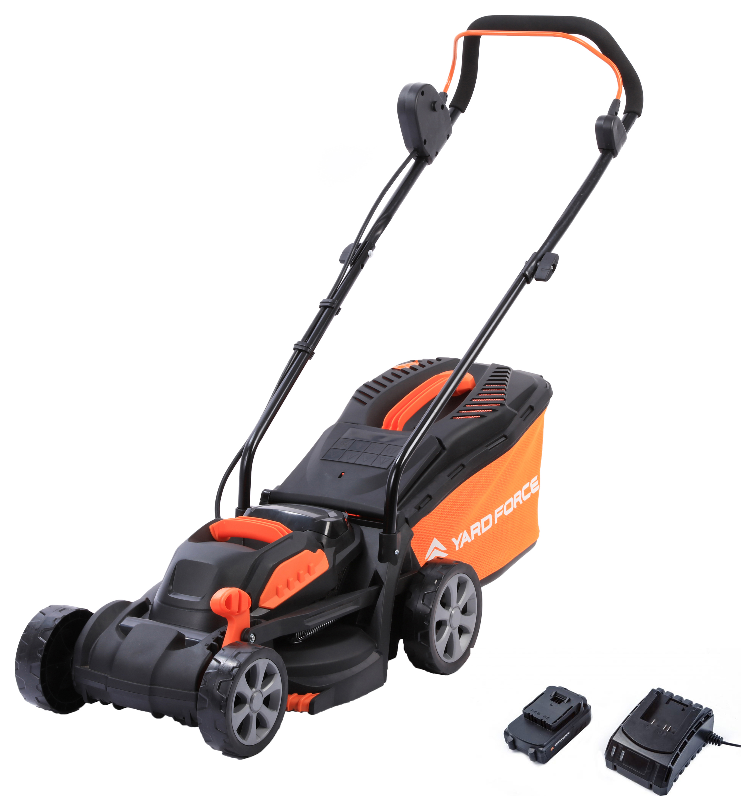 Image of Yard Force LM C33 20V 33cm Cordless Lawnmower with 4.0Ah Li-ion Battery & Quick Charger