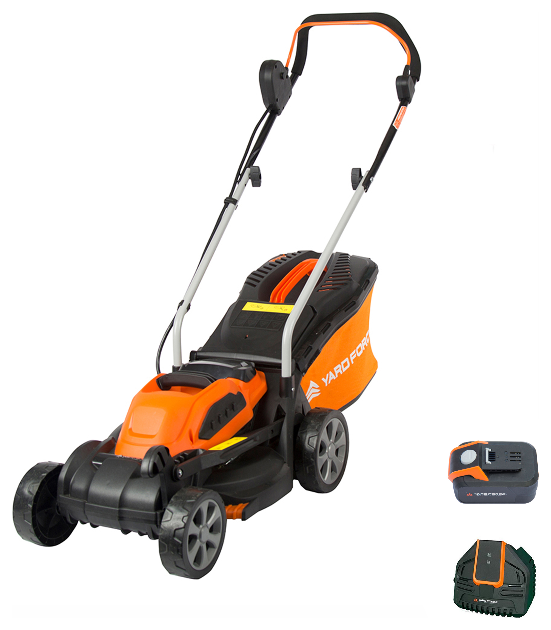 Image of Yard Force LM G32 40V 32cm Cordless Lawnmower with 2.5Ah Li-ion Battery & Quick Charger