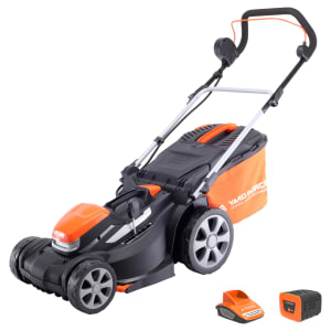 Yard Force LM G37A 40V 37cm Cordless Lawnmower with 2.5AH Li-ion Battery & Quick Charger