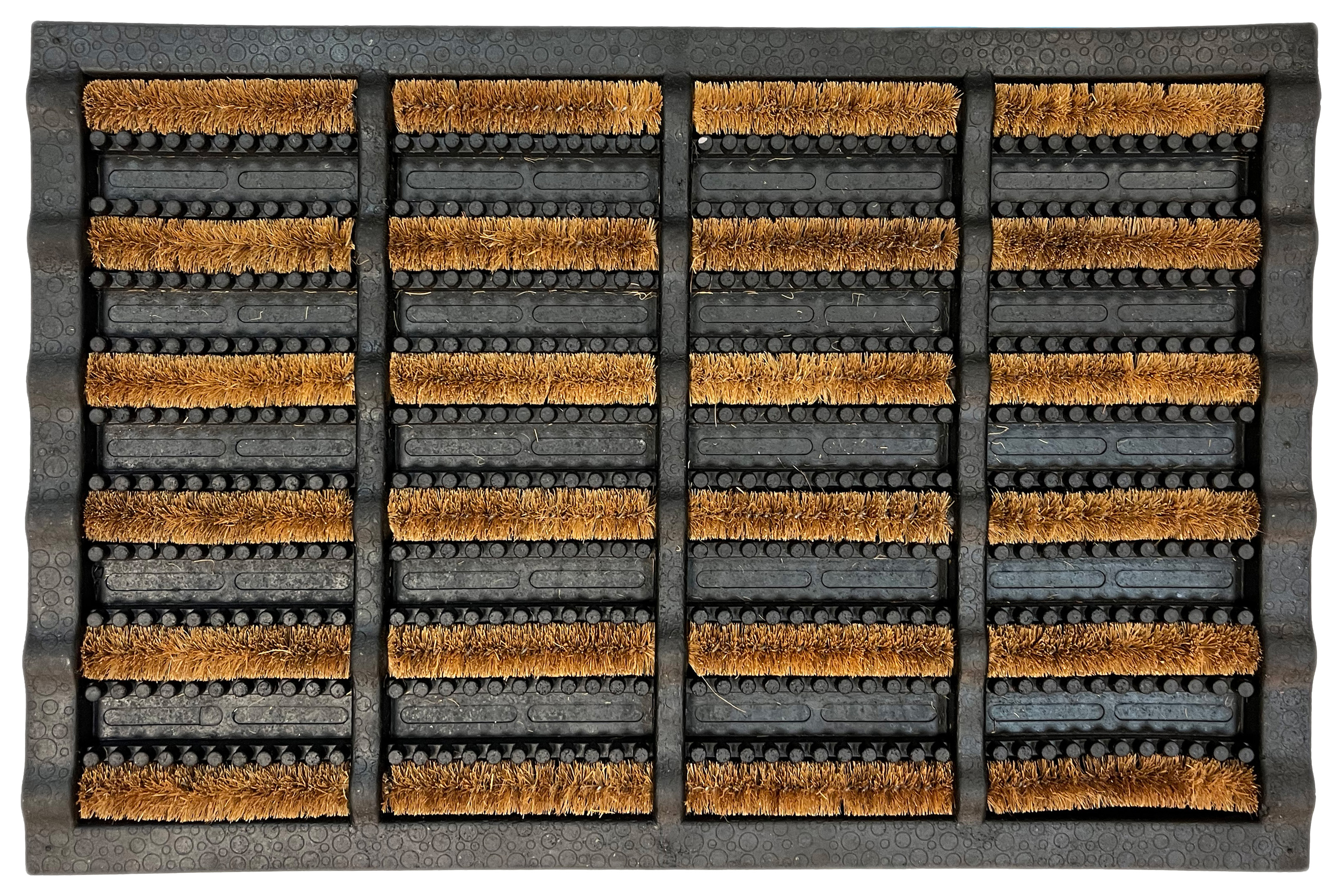 Rubber Coir Scraper Doormat - 40 x 60cm
