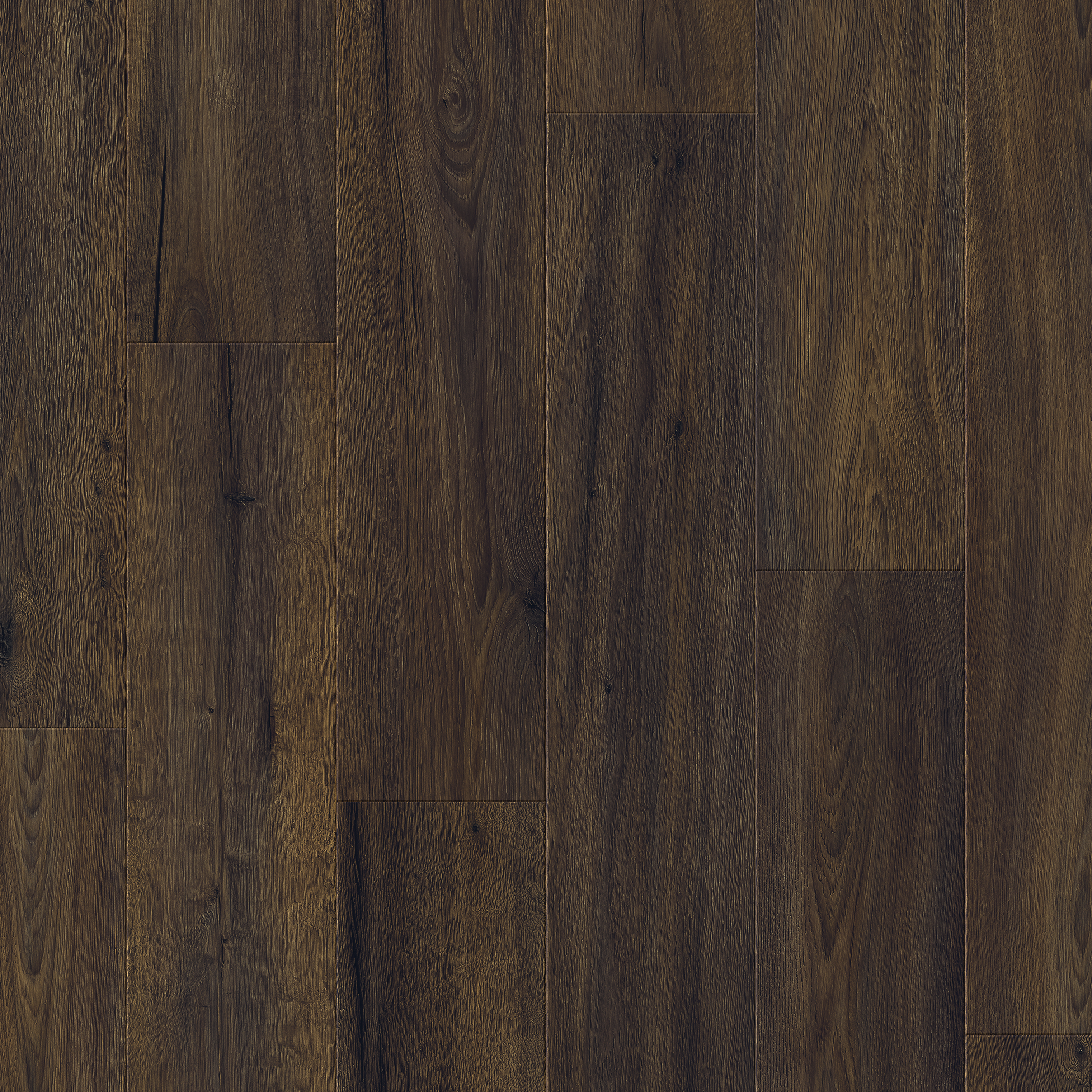 Image of Quick-Step Salto Titan Dark Brown Oak 12mm Water Resistant Laminate Flooring - 1.453m2