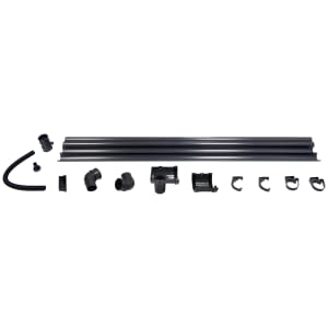 Floplast Miniflo Half Shed Water Butt Guttering Pack - Anthracite Grey
