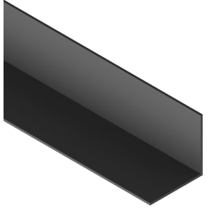 Cheshire Mouldings Black PVC Angle - 25x25x2400mm