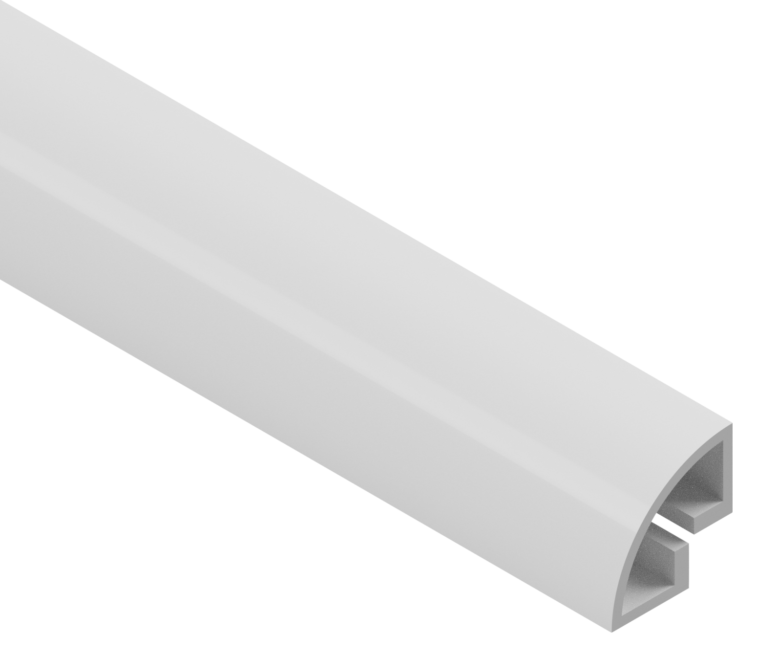 Cheshire Mouldings PVC Quadrant - 12x12x2400mm