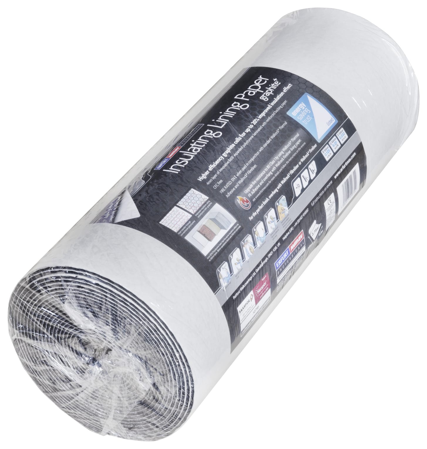 Graphite+ Insulating Lining Paper 0.5 x 7.5m Wickes.co.uk