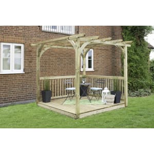 Forest Garden Ultima Pergola and Decking Kit - 3.05 x 3.05m