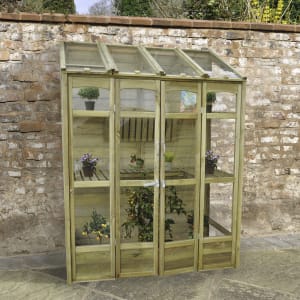 Forest Garden Victorian Tall Wall Greenhouse with Auto Vent - 5 x 2ft