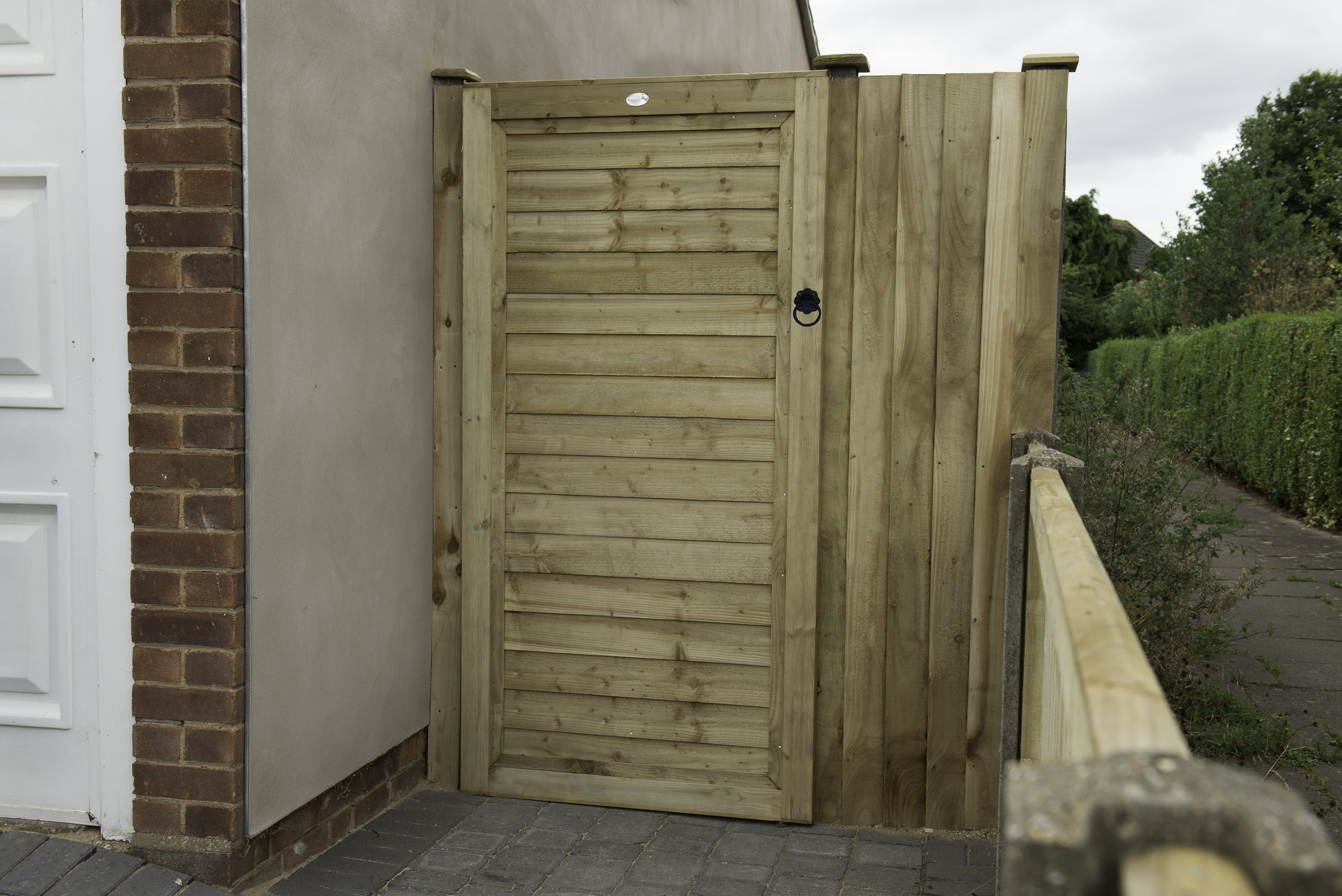 Image of Forest Garden Pressure Treated Square Lap Gate - 910 x 1820mm