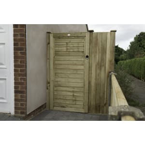 Forest Garden Pressure Treated Square Lap Gate - 910 x 1820mm