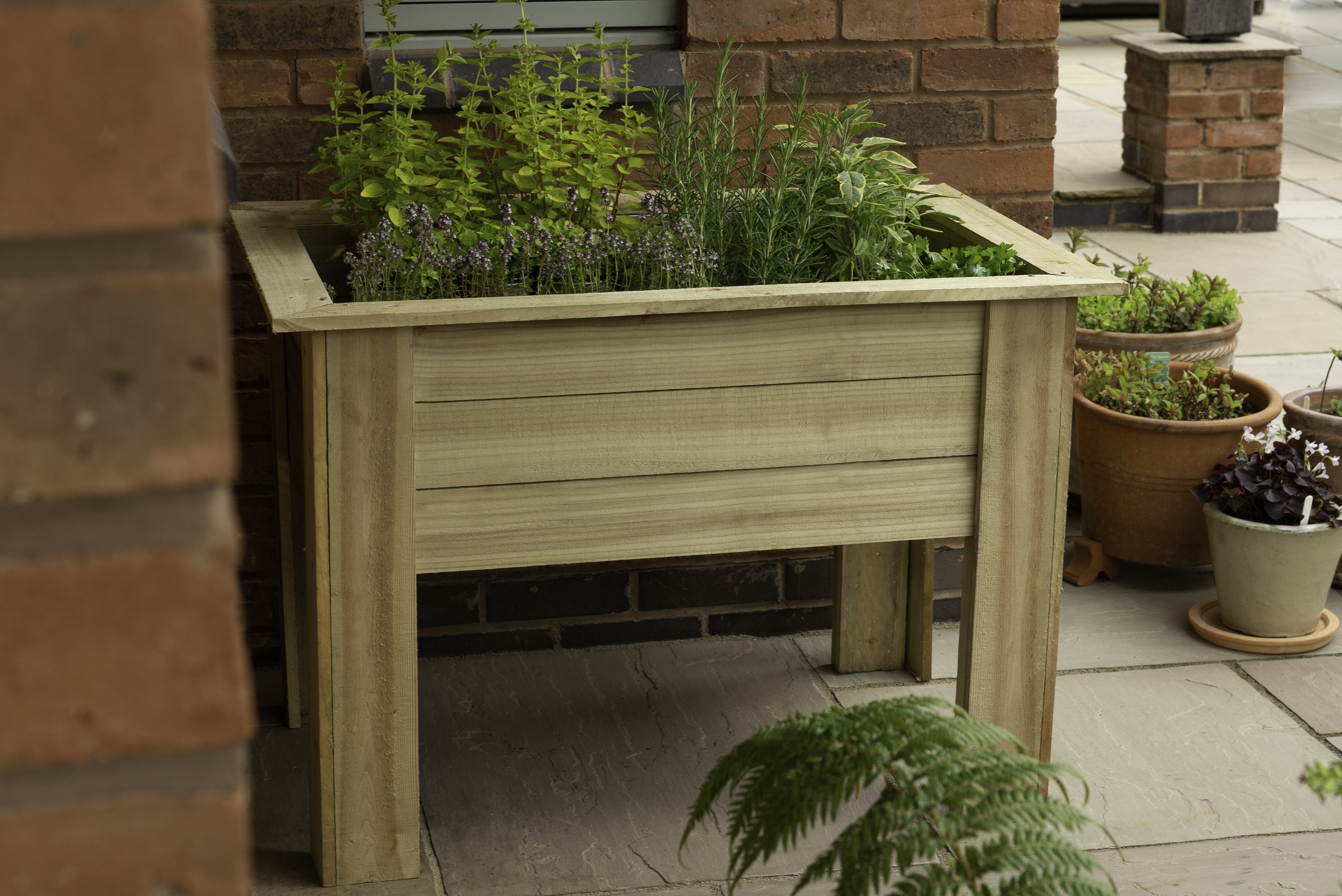 Image of Forest Garden Kitchen Garden Planter - 700 x 1000 x 700mm