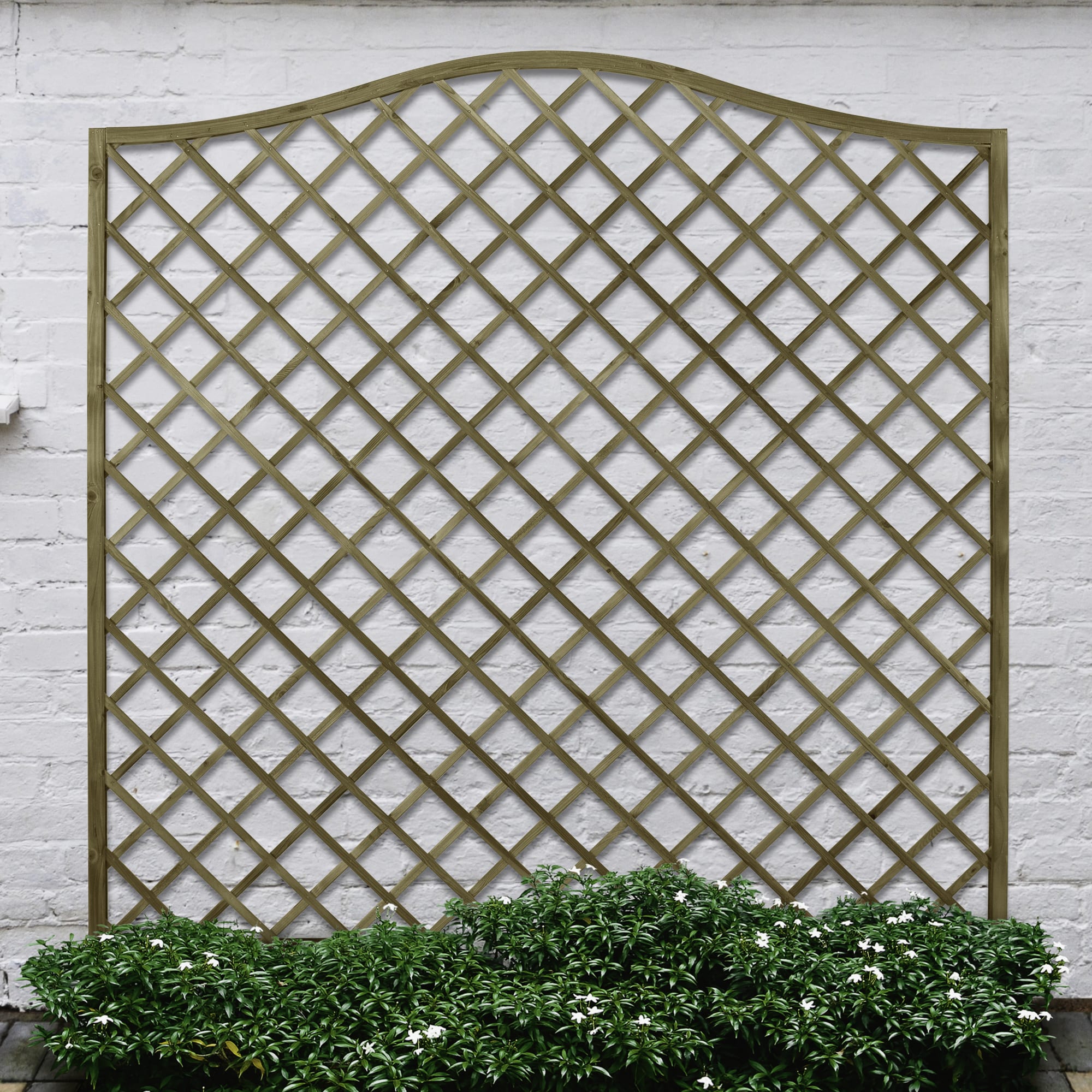 Forest Garden Pressure Treated Decorative Europa Hamburg Garden Screen