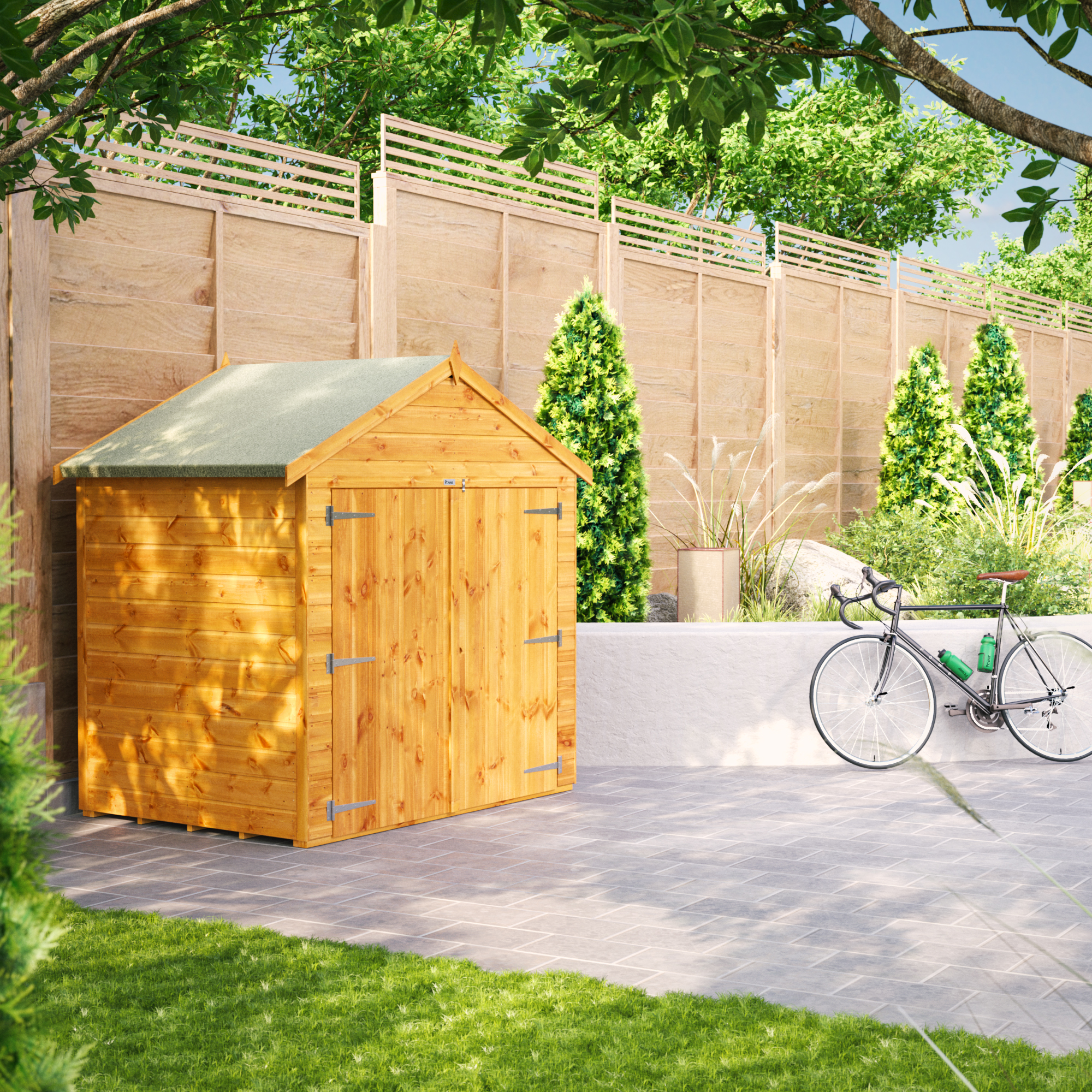 Powersheds Apex Bike Shed - 4 x 6ft