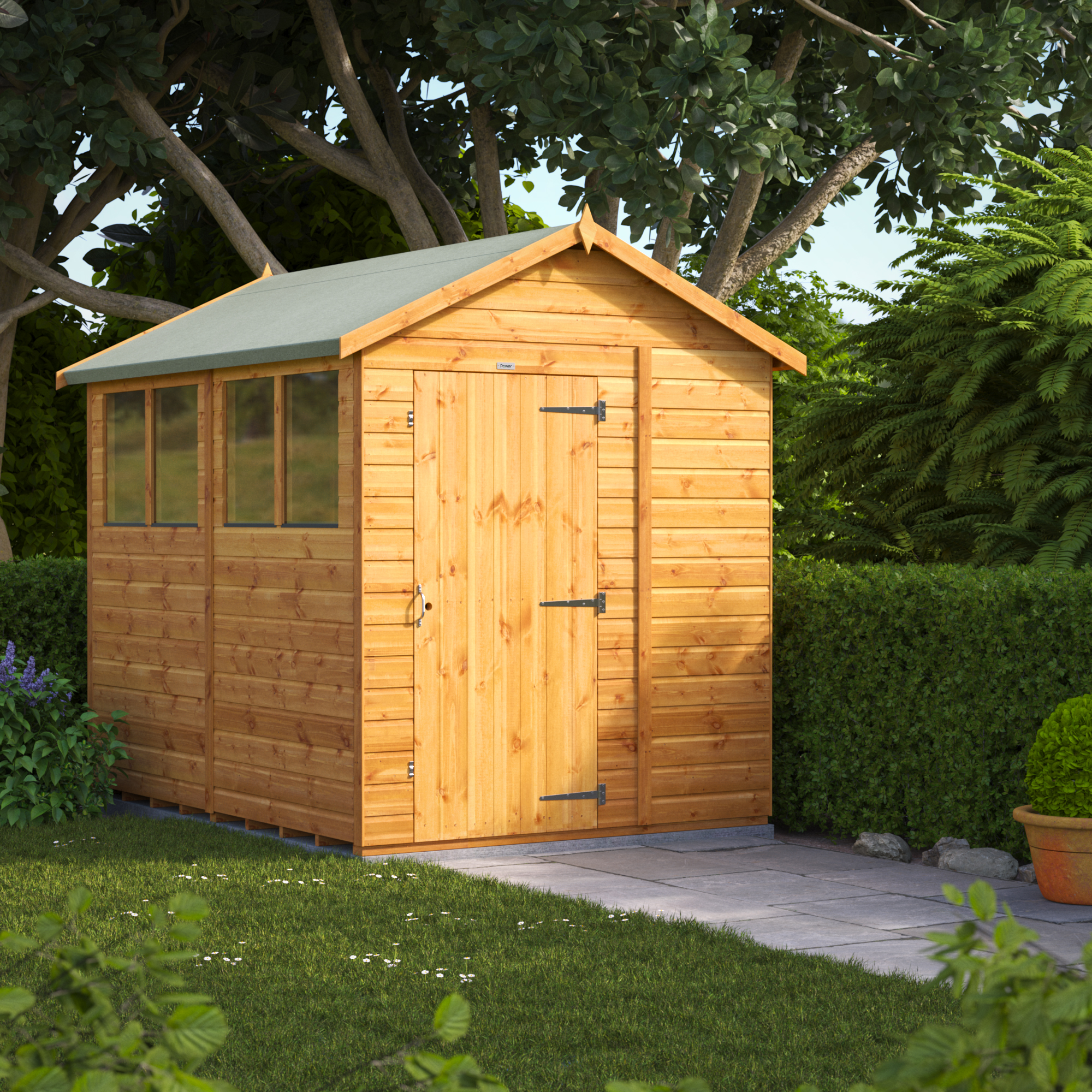 Power Sheds 8 x 6ft Apex Shiplap Dip Treated Shed