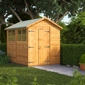 Power Sheds 8 x 6ft Apex Shiplap Dip Treated Shed