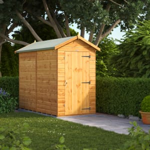 Power Sheds 8 x 4ft Apex Shiplap Dip Treated Windowless Shed