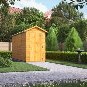 Power Sheds 14 x 4ft Apex Shiplap Dip Treated Windowless Shed