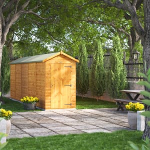 Power Sheds 20 x 4ft Apex Shiplap Dip Treated Windowless Shed