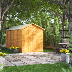 Power Sheds 18 x 6ft Apex Shiplap Dip Treated Windowless Shed