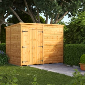 Power Sheds 8 x 6ft Pent Shiplap Dip Treated Windowless Shed