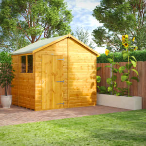 Power Sheds 6 x 8ft Apex Shiplap Dip Treated Shed