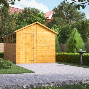 Power Sheds 16 x 8ft Apex Shiplap Dip Treated Shed