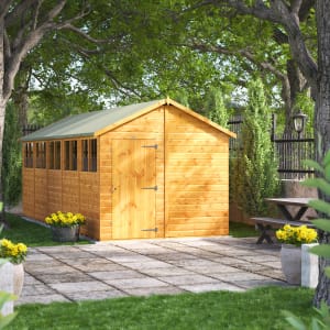 Power Sheds 20 x 8ft Apex Shiplap Dip Treated Shed