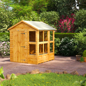 Power Sheds 6 x 6ft Apex Shiplap Dip Treated Potting Shed