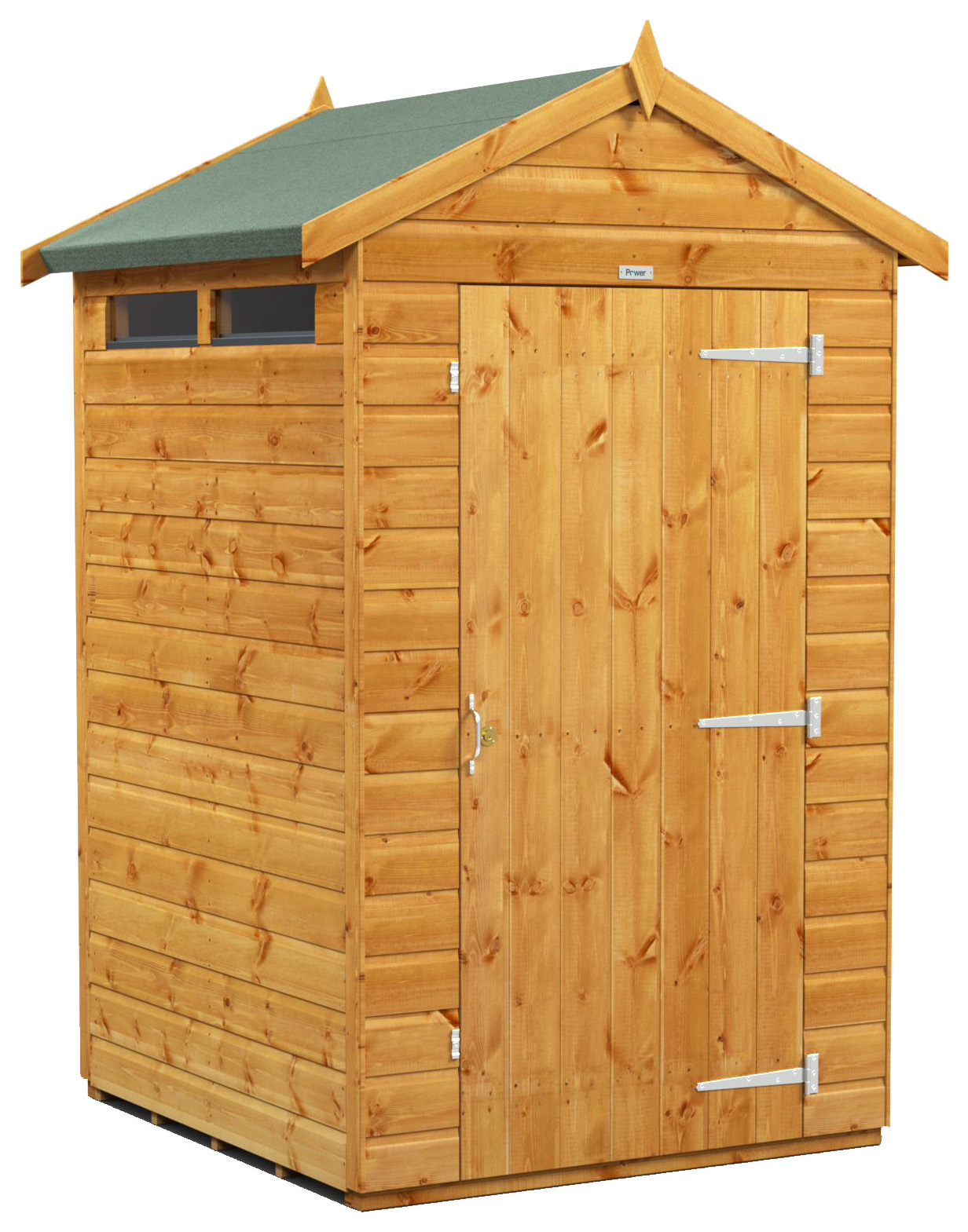 Power Sheds 4 x 4ft Apex Shiplap Dip Treated Security Shed