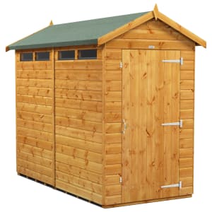 Power Sheds 8 x 4ft Apex Shiplap Dip Treated Security Shed