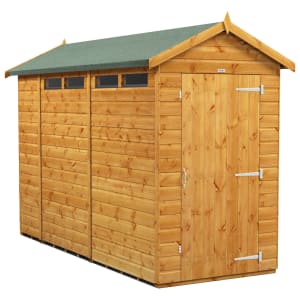 Power Sheds 10 x 4ft Apex Shiplap Dip Treated Security Shed