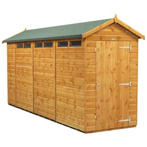 Power Sheds 14 x 4ft Apex Shiplap Dip Treated Security Shed