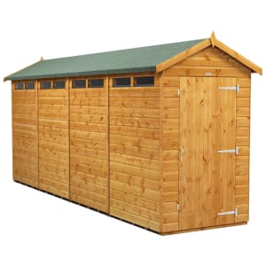 Power Sheds 16 x 4ft Apex Shiplap Dip Treated Security Shed