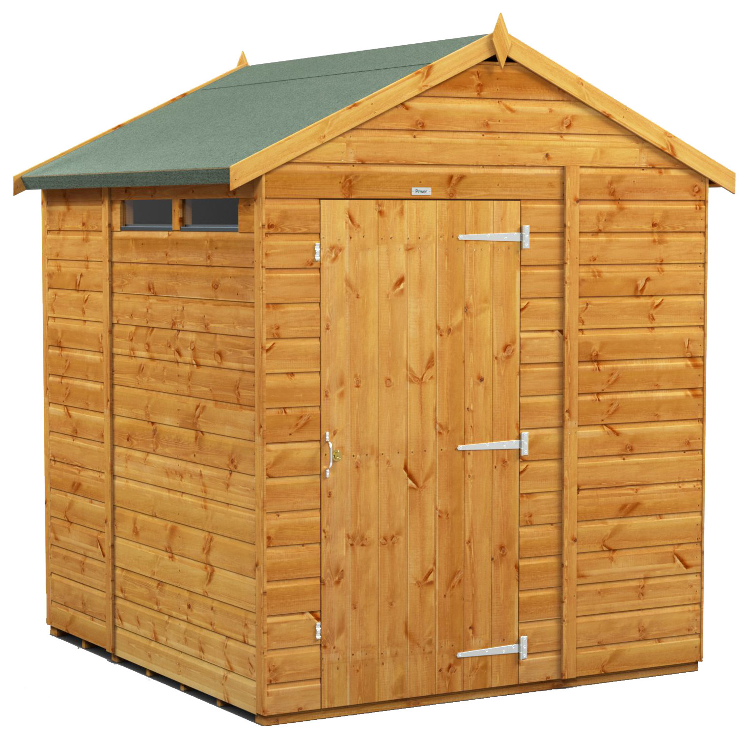 Image of Power Sheds 6 x 6ft Apex Shiplap Dip Treated Security Shed