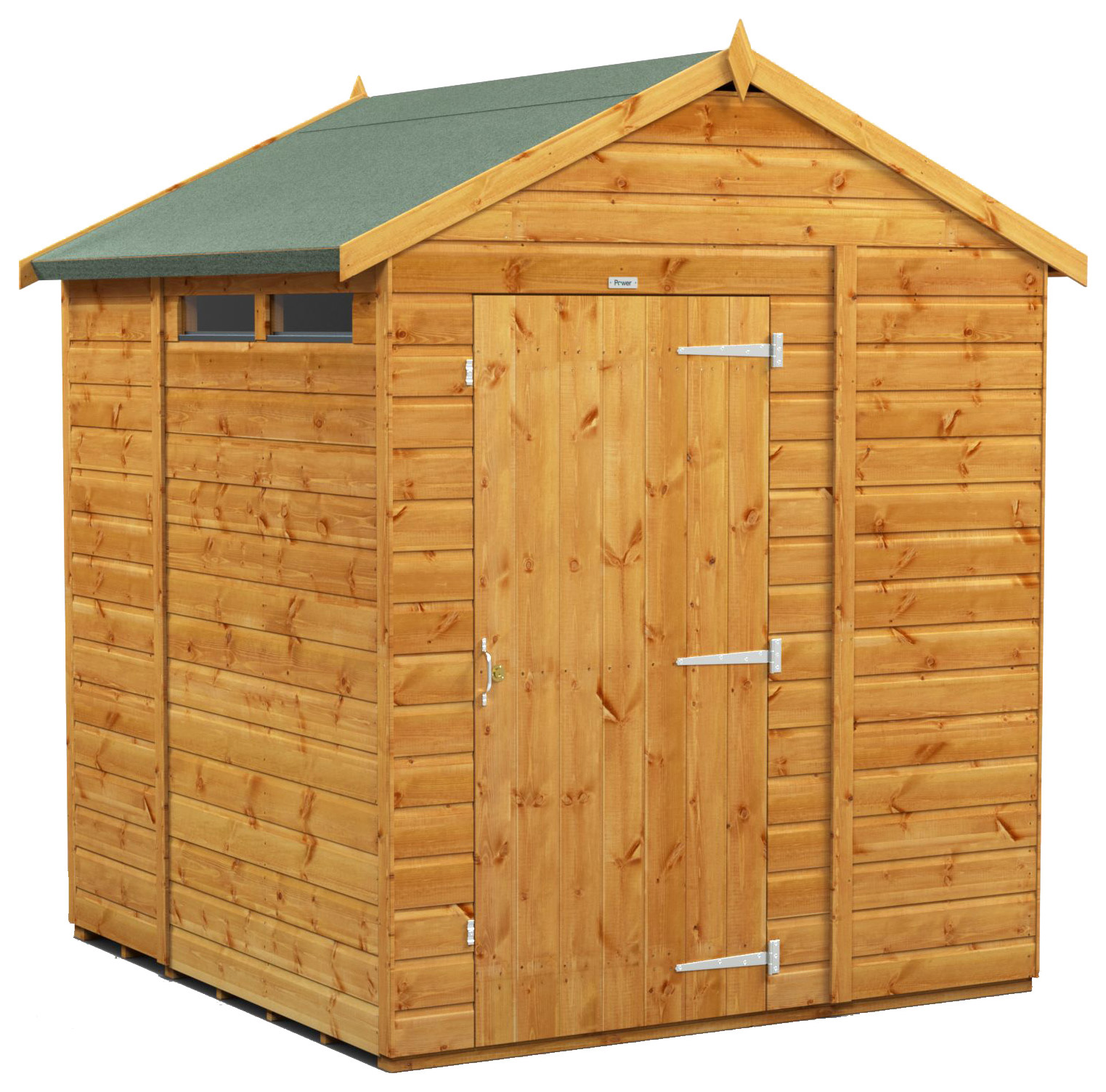 Power Sheds 6 x 6ft Apex Shiplap Dip Treated Security Shed