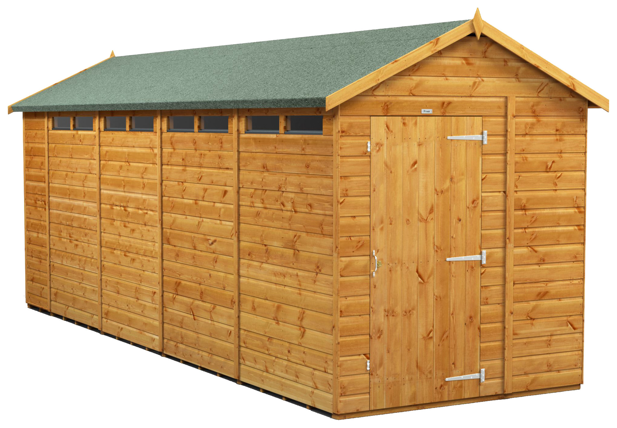 Power Sheds 18 x 6ft Apex Shiplap Dip Treated Security Shed