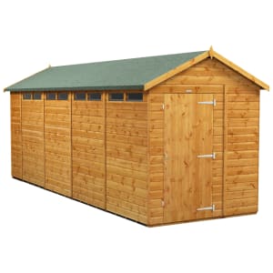 Power Sheds 18 x 6ft Apex Shiplap Dip Treated Security Shed