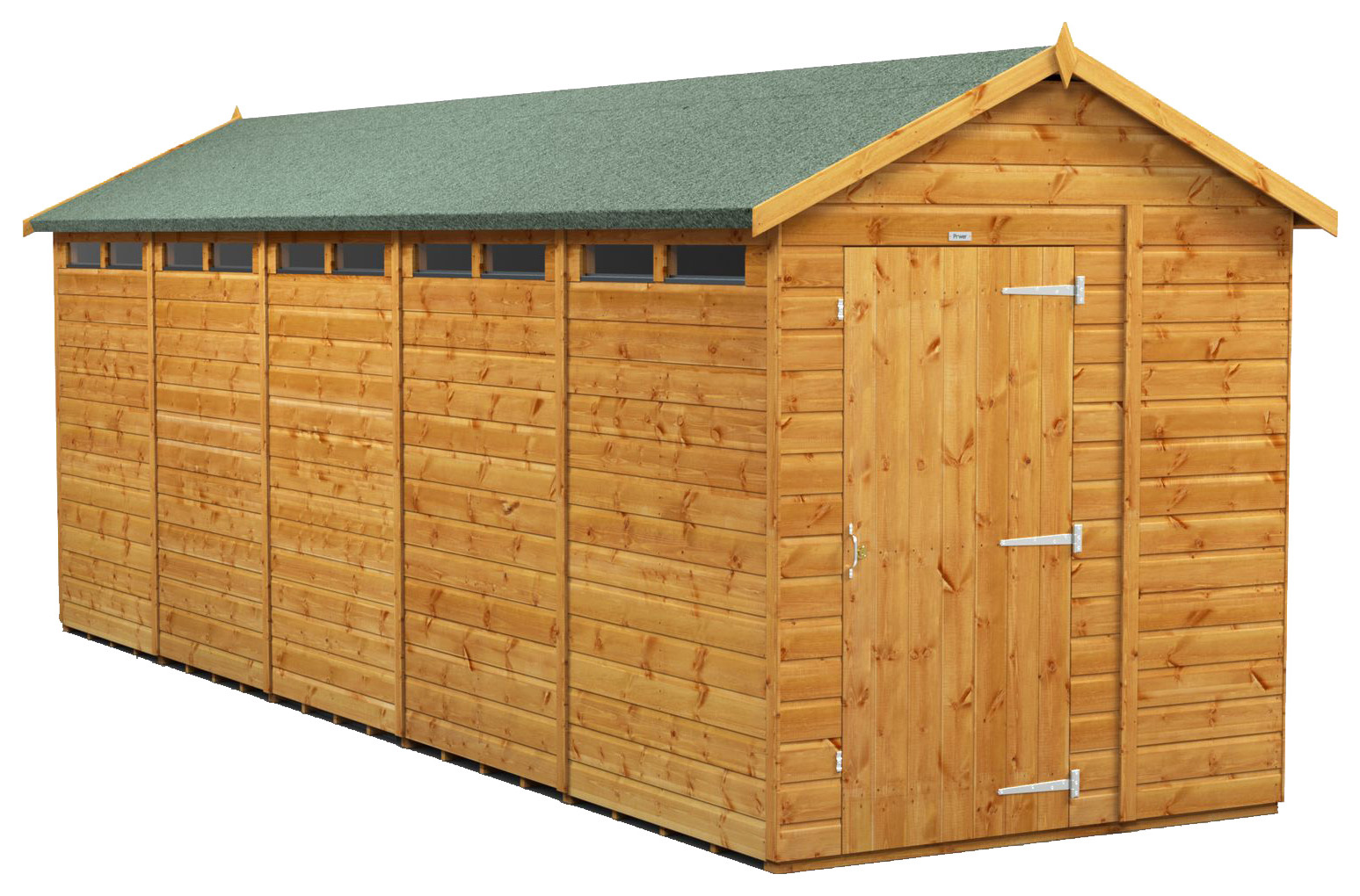 Image of Power Sheds 20 x 6ft Apex Shiplap Dip Treated Security Shed