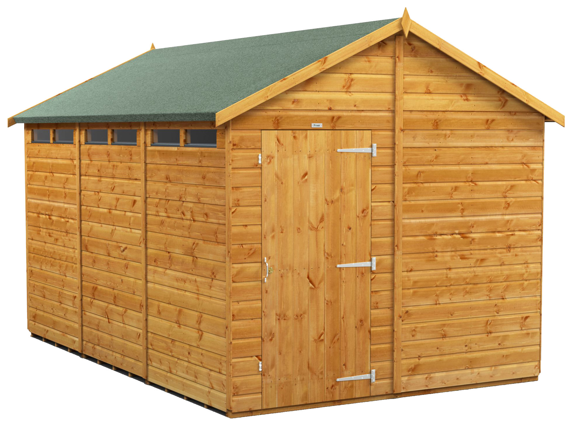 Power Sheds 12 x 8ft Apex Shiplap Dip Treated Security Shed