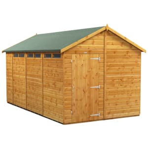Power Sheds 14 x 8ft Apex Shiplap Dip Treated Security Shed