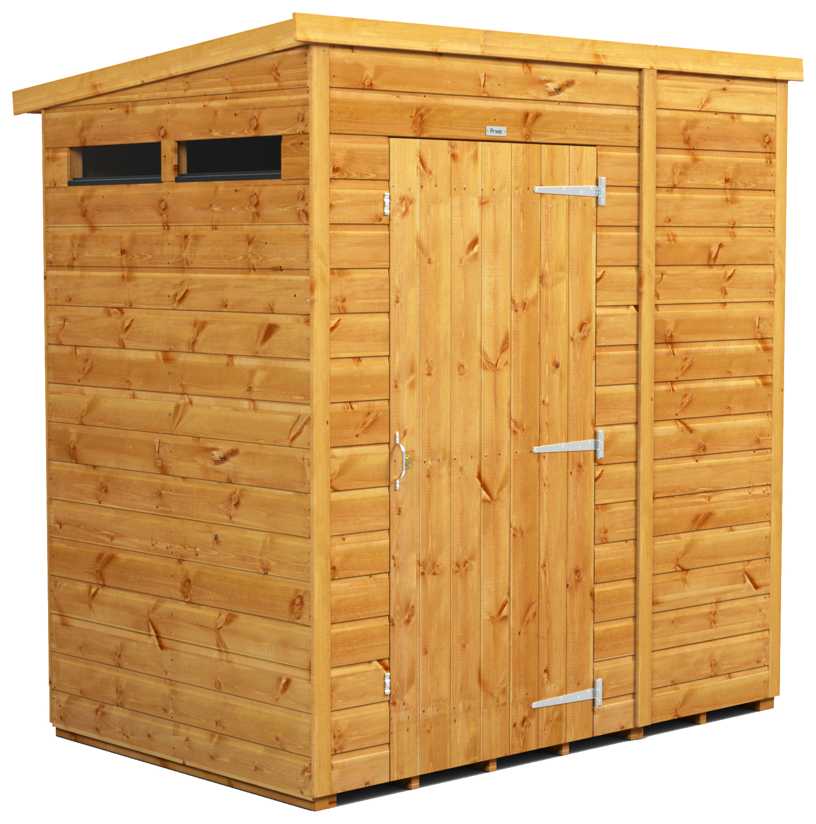 Image of Power Sheds 6 x 4ft Pent Shiplap Dip Treated Security Shed