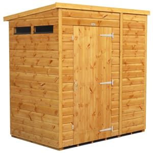 Power Sheds 6 x 4ft Pent Shiplap Dip Treated Security Shed