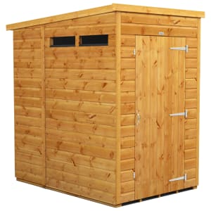 Power Sheds 4 x 6ft Pent Shiplap Dip Treated Security Shed